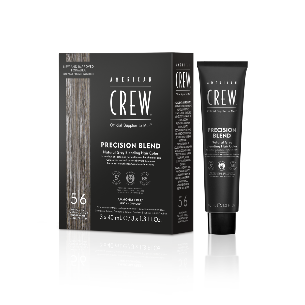 Precision Blend 5–6 Medium Ash — 3 × 40 ml