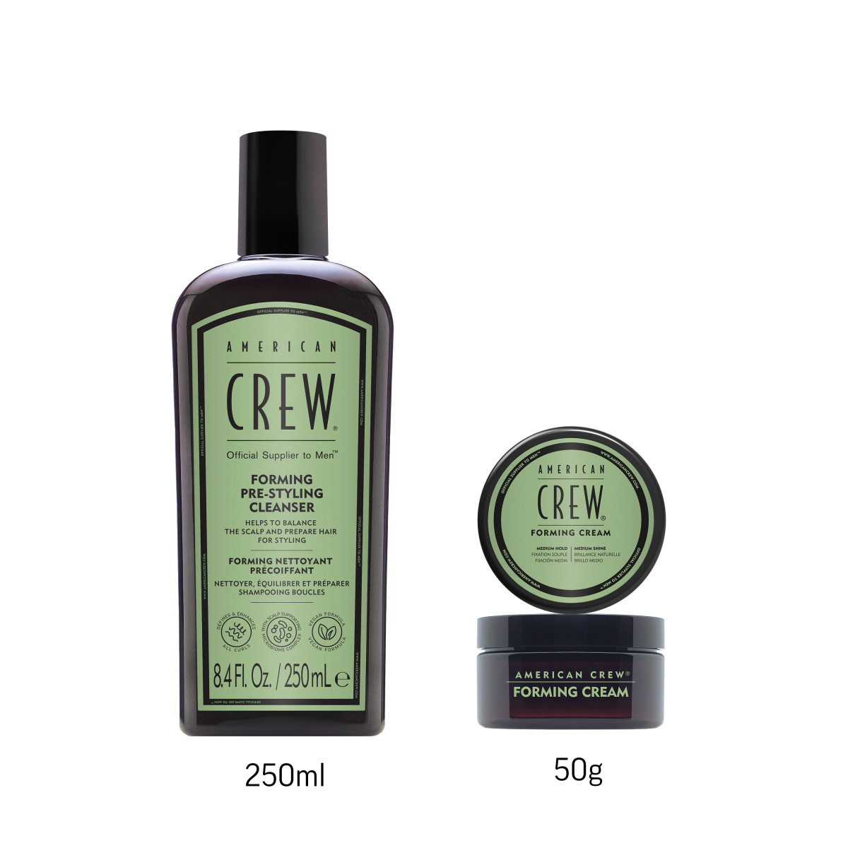 FORMING PRE-STYLING CLEANSER + FORMING CREAM SET