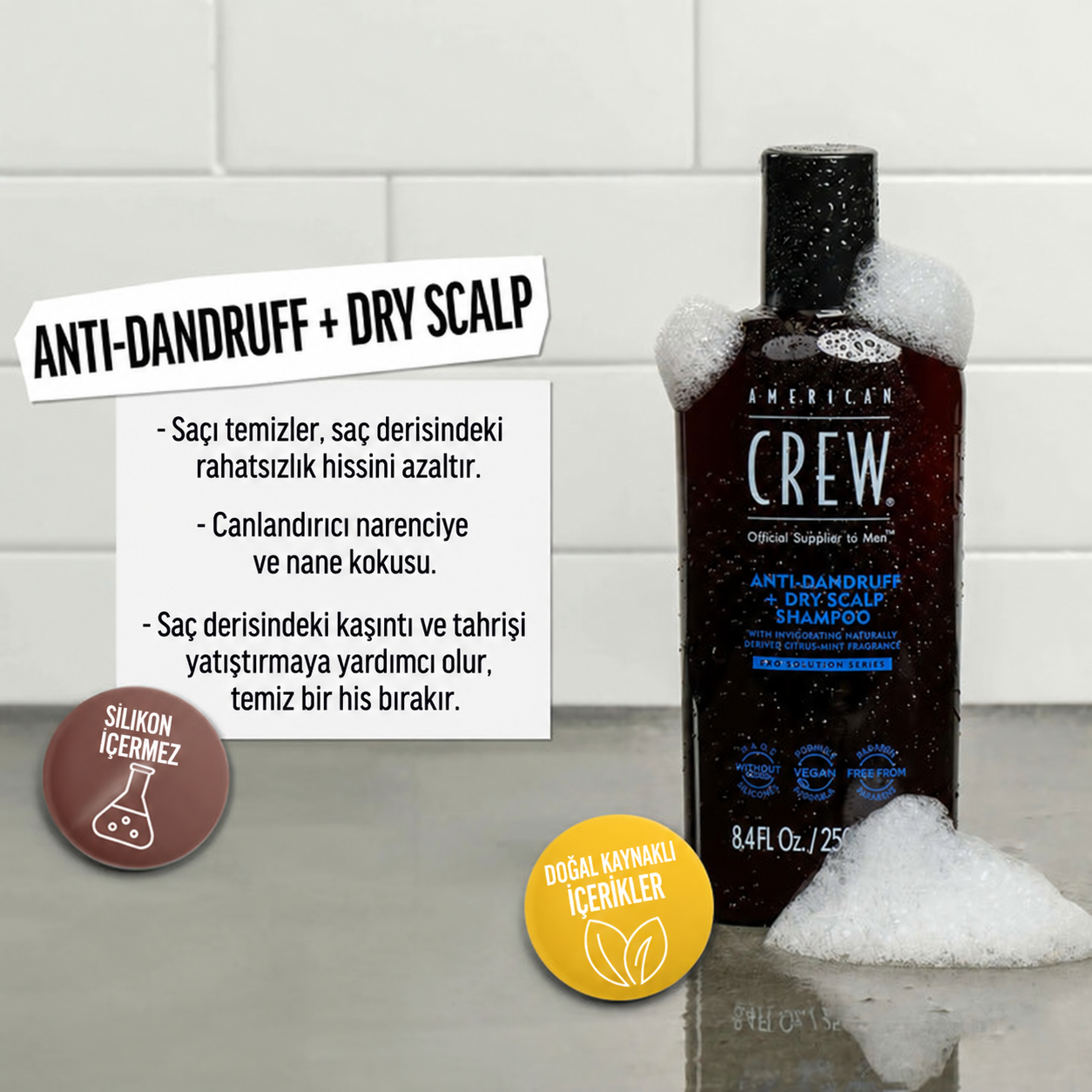 ANTI-DANDRUFF + DRY SCALP SHAMPOO FOR MEN