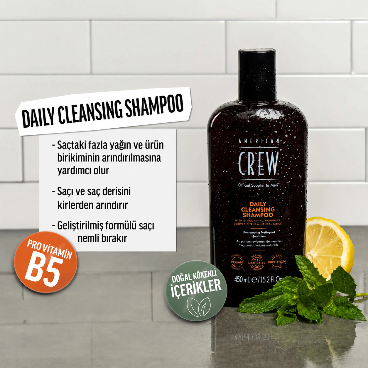 DAILY CLEANSING SHAMPOO FOR MEN