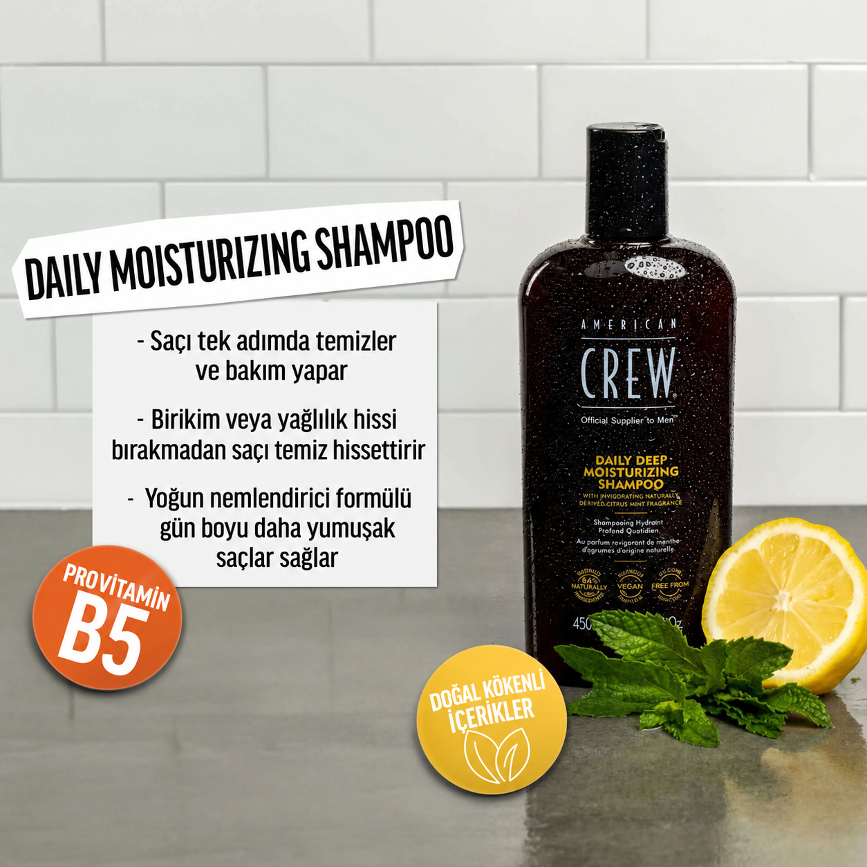 DAILY DEEP MOISTURIZING SHAMPOO FOR MEN